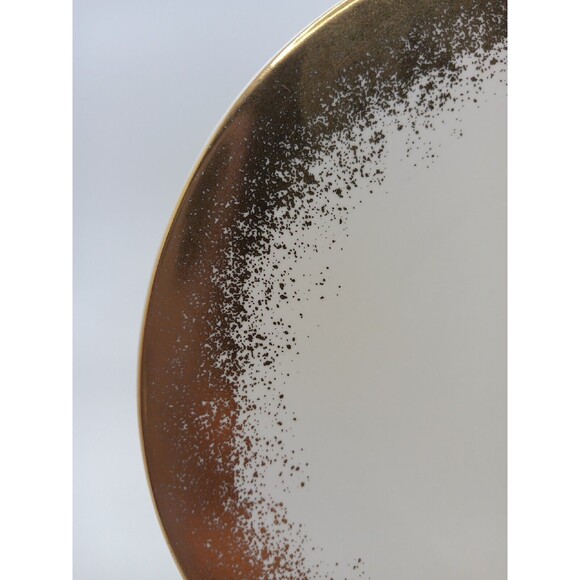 LENOX LX COLLECTIVE Plate Porcelain 7 1/2" Gold White New Old Stock Rare - Picture 2 of 6